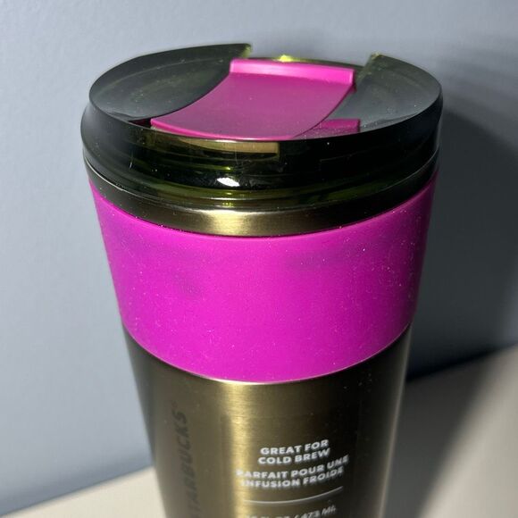 Starbucks 2022 Bronze Cold Brew Tumbler 16 oz - Picture 3 of 5